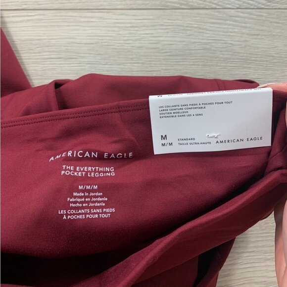 AE The Everything Pocket Highest Waist Legging Maroon - Picture 9 of 15